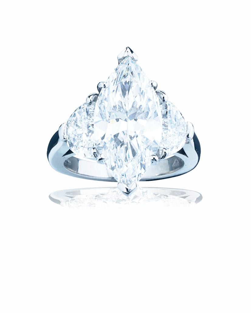 4 Carat Radiant Engagement Ring in Platinum | GIA Certified