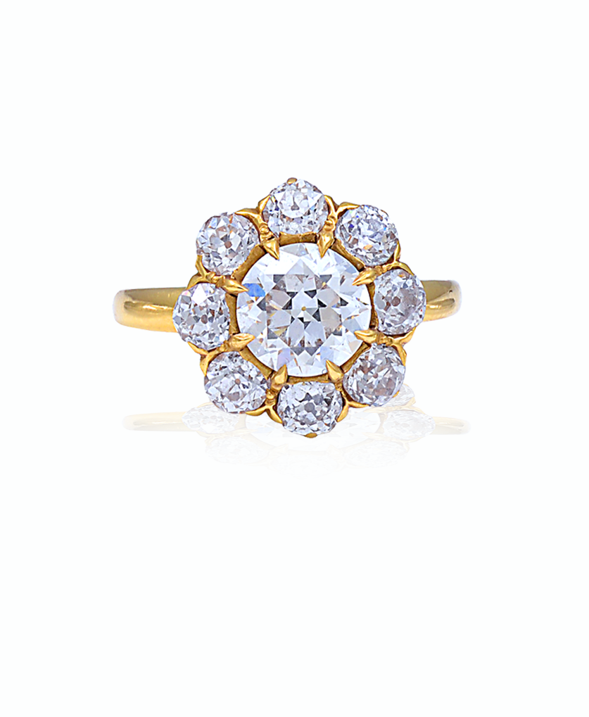 FLEUR | Floral Halo Oval Lab Grown Diamond Engagement Ring – Ethica Diamonds