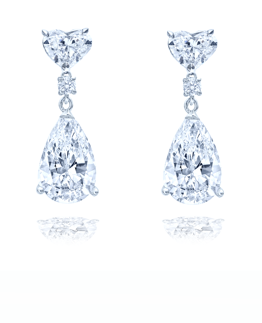 American Diamond Dangle Earrings at affordable price - Trink Wink Jewels-sgquangbinhtourist.com.vn