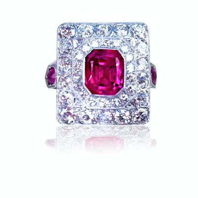 Pink Sapphire Retro Ring